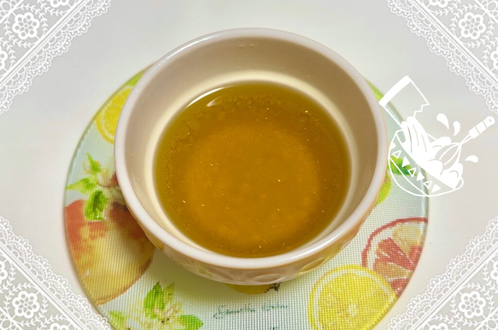 はちみつ、酢、オリーブオイルのマリネ液