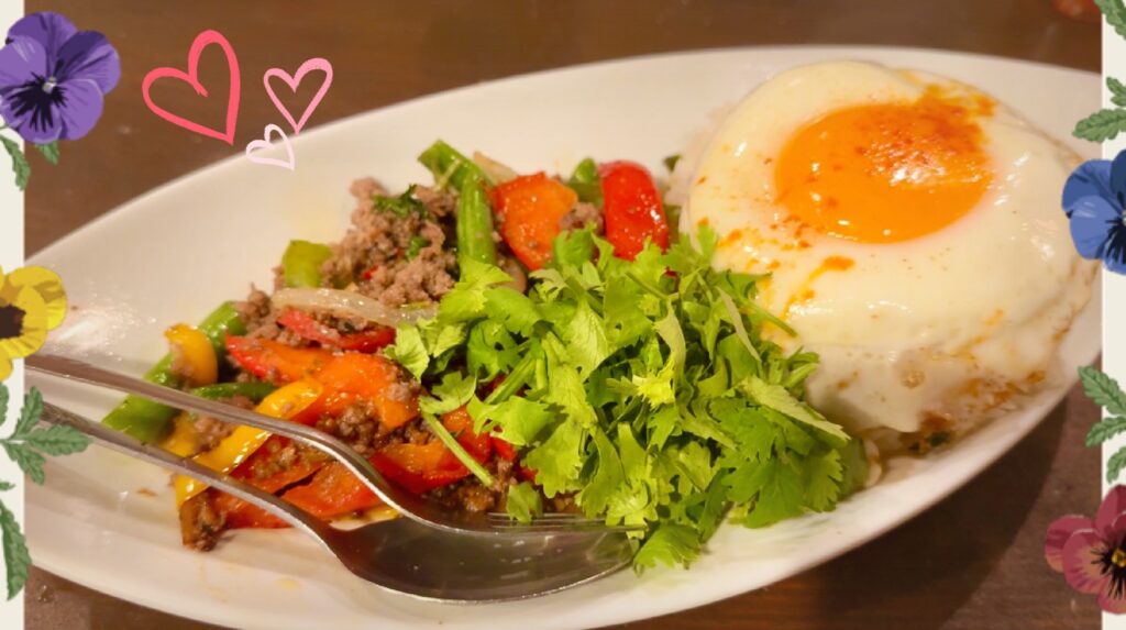 牛肉のガパオライス