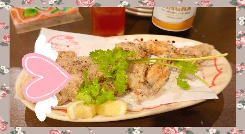 蛙の姿揚げ