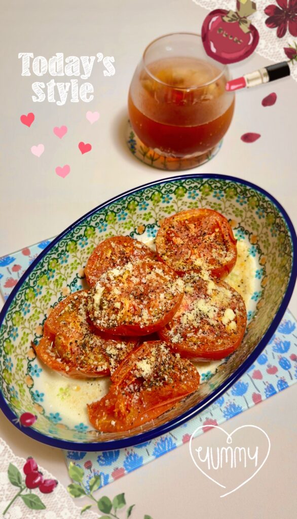 トマトの大人焼き、完成写真