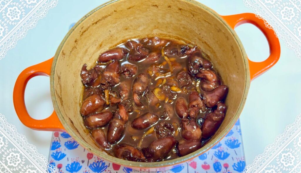 鶏ハツの甘辛煮
作り方2
