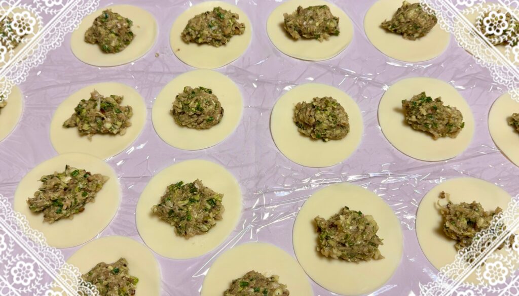 野菜たっぷり餃子
作り方3