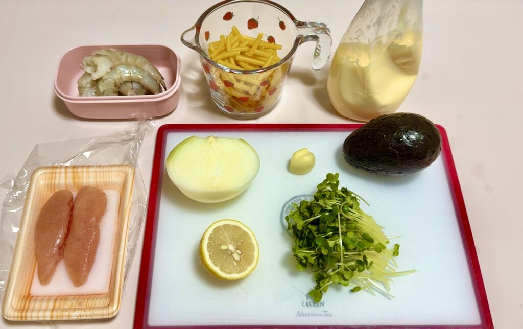 タラモマカロニサラダ
作り方1