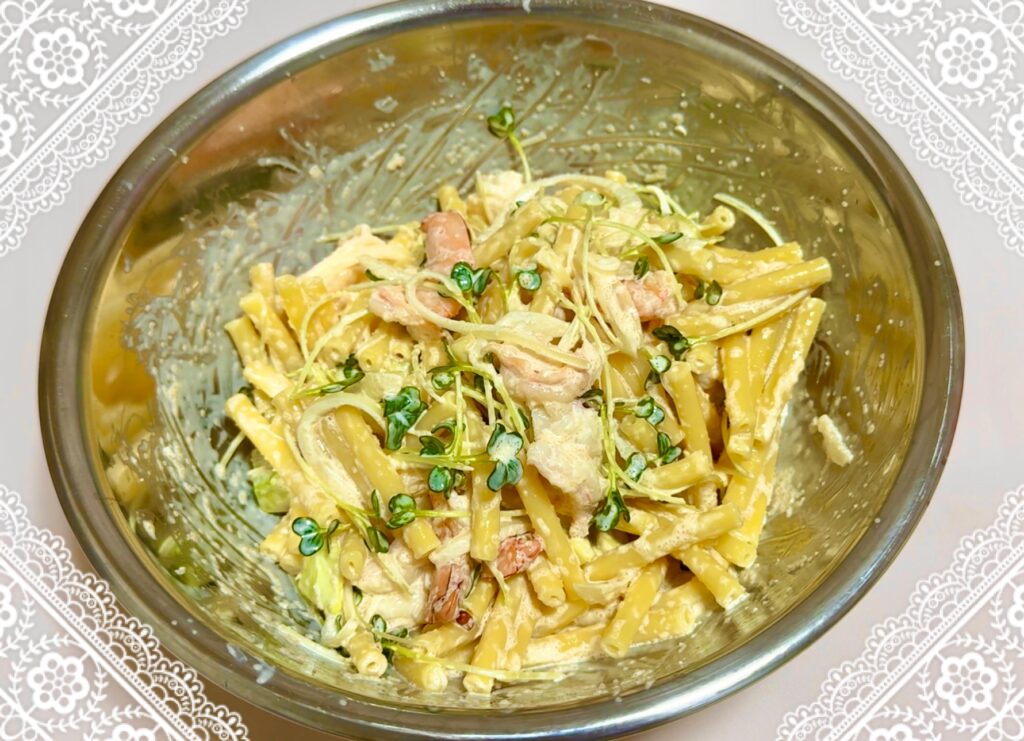 タラモマカロニサラダ
作り方4