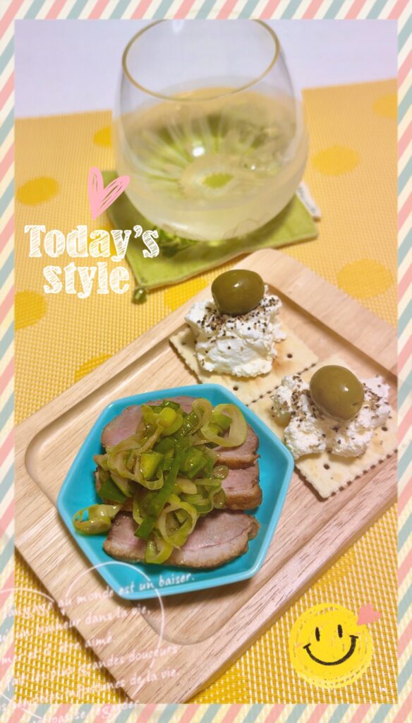 鴨ロースのオードブル完成写真