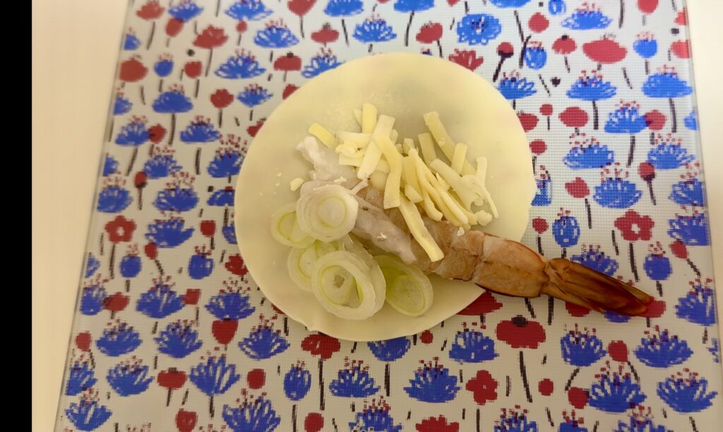手抜き丸ごと海老揚げ餃子作り方3
