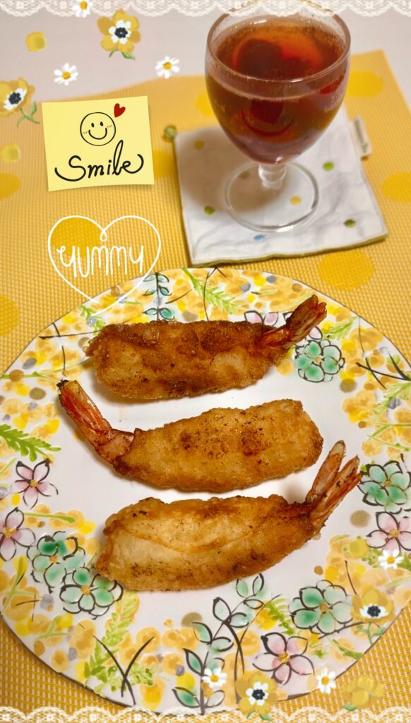 手抜き丸ごと海老揚げ餃子完成写真1