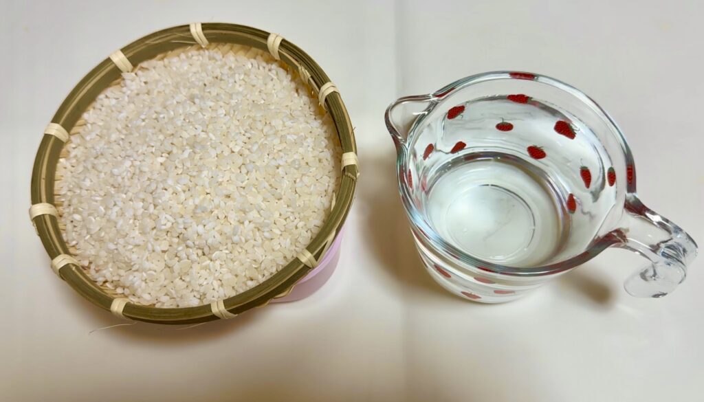 ツナとコーンバターの炊き込みご飯　作り方1