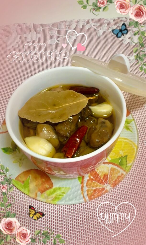 旨み凝縮・牡蠣のオイル漬け　完成写真1