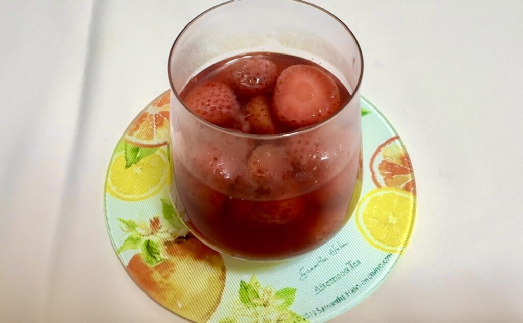 冷凍いちごで作るいちごゼリー　作り方4