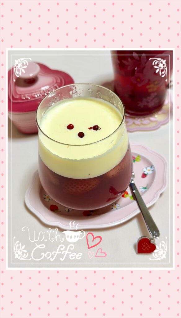 冷凍いちごで作るいちごゼリー　完成写真1