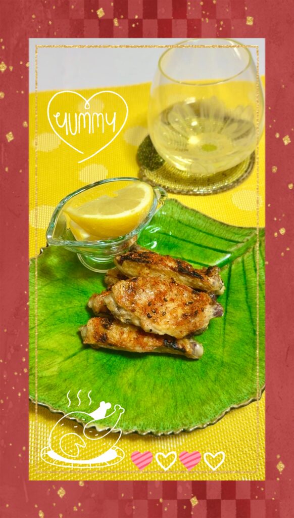 手羽中の七味焼き 完成写真1