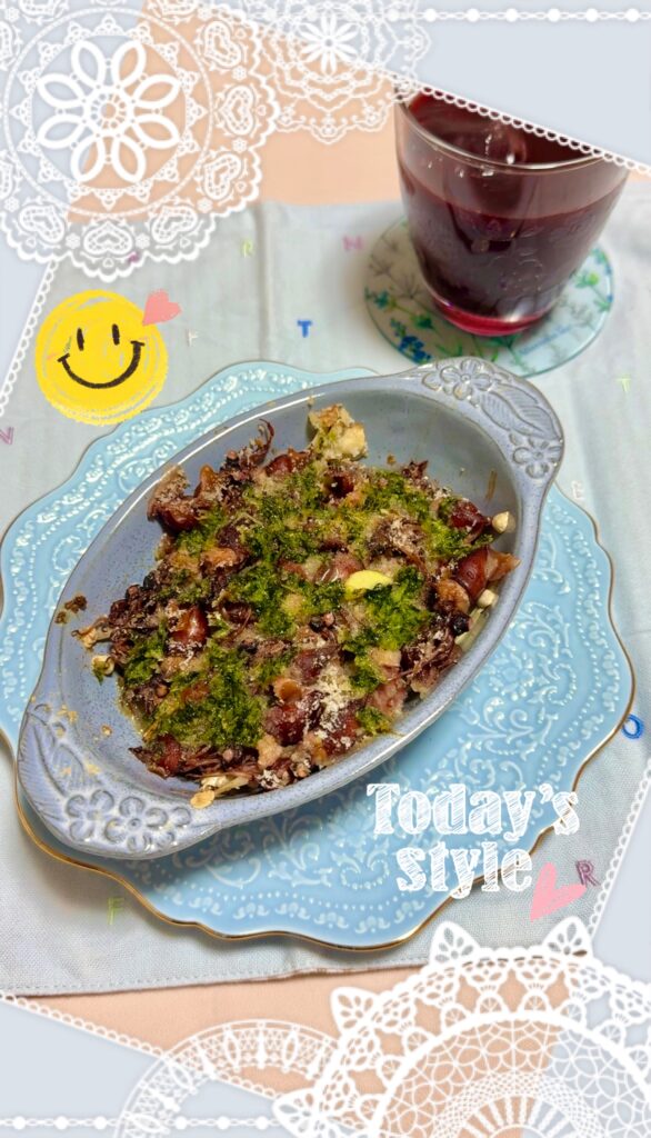 ホタルイカとえのきのガーリックバター焼き 完成写真1