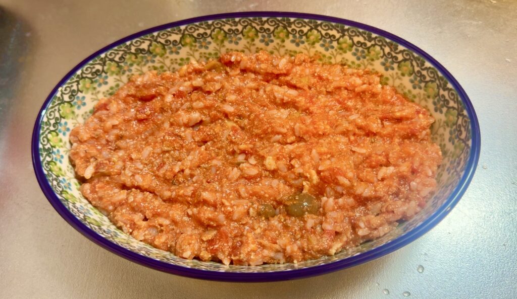 ミートボールのトマトリメイクドリア 作り方1