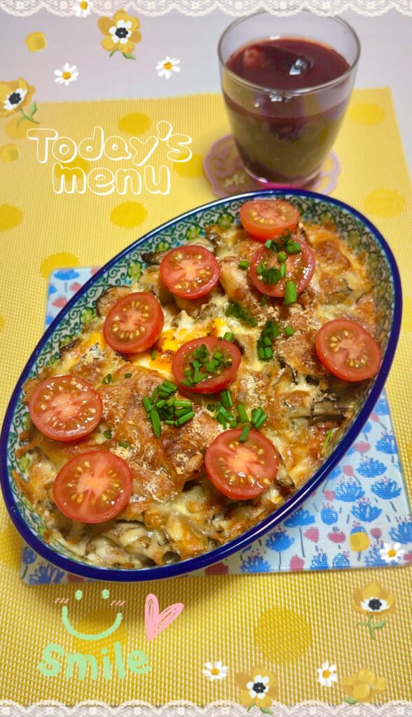 ミートボールのトマトリメイクドリア　完成写真1