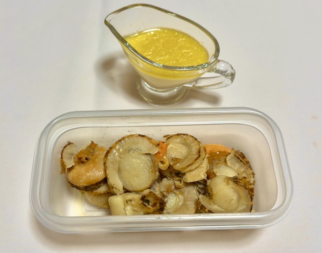 白だし香る ホタテの和風冷製パスタ 作り方1