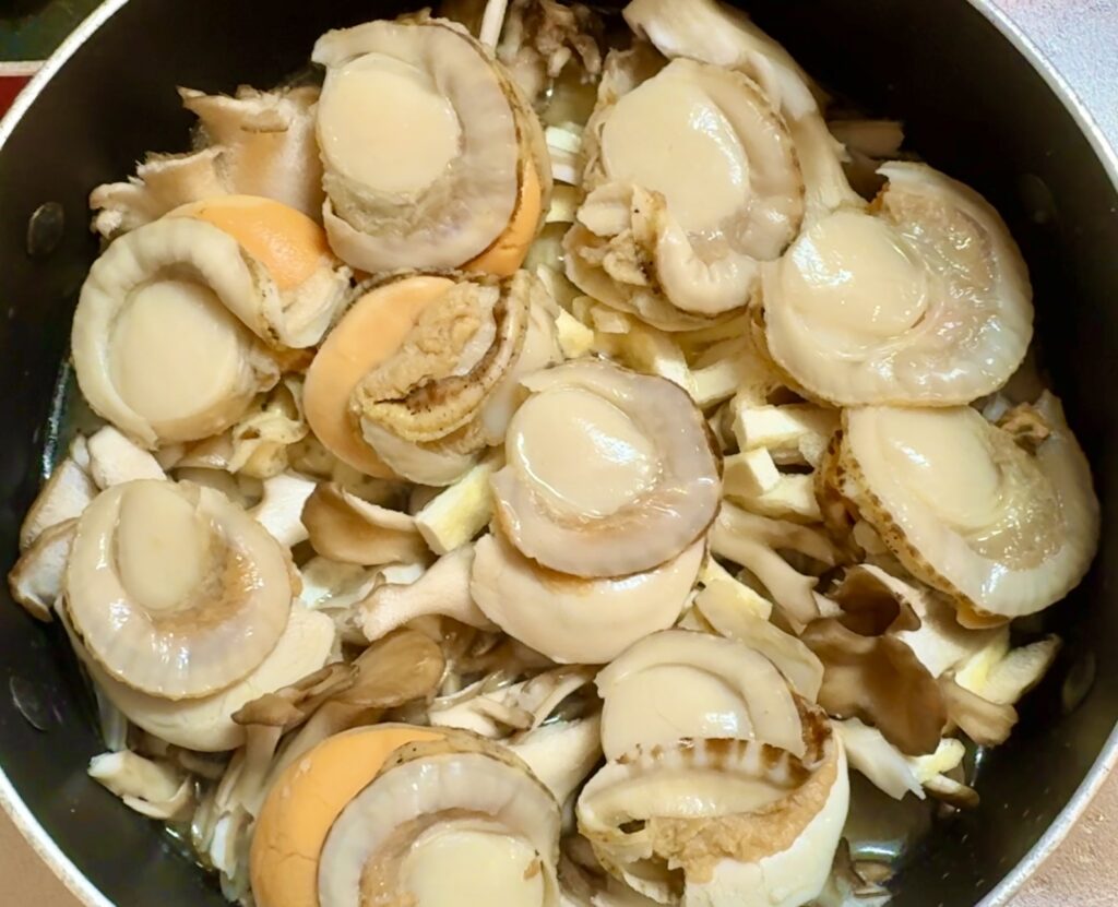 生姜香る ホタテと舞茸の炊き込みご飯 作り方6