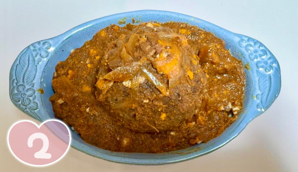 デミグラスハンバーグの贅沢リメイクドリア 作り方2