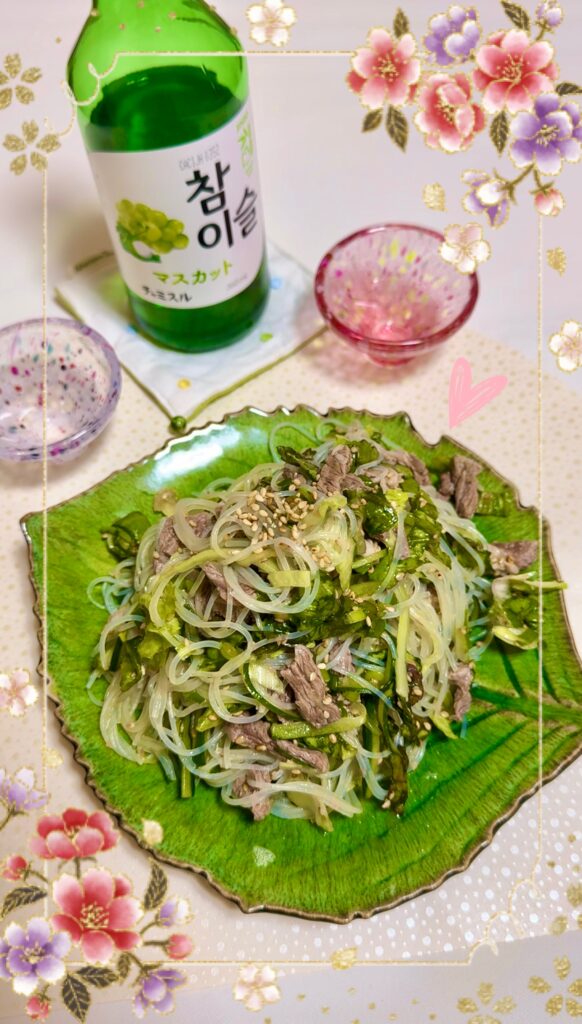 牛肉の中華風春雨サラダ 完成写真1