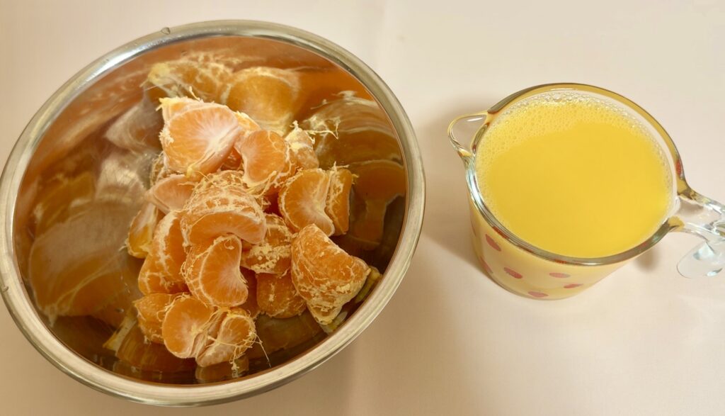 やさしい甘さのみかんムース 作り方2