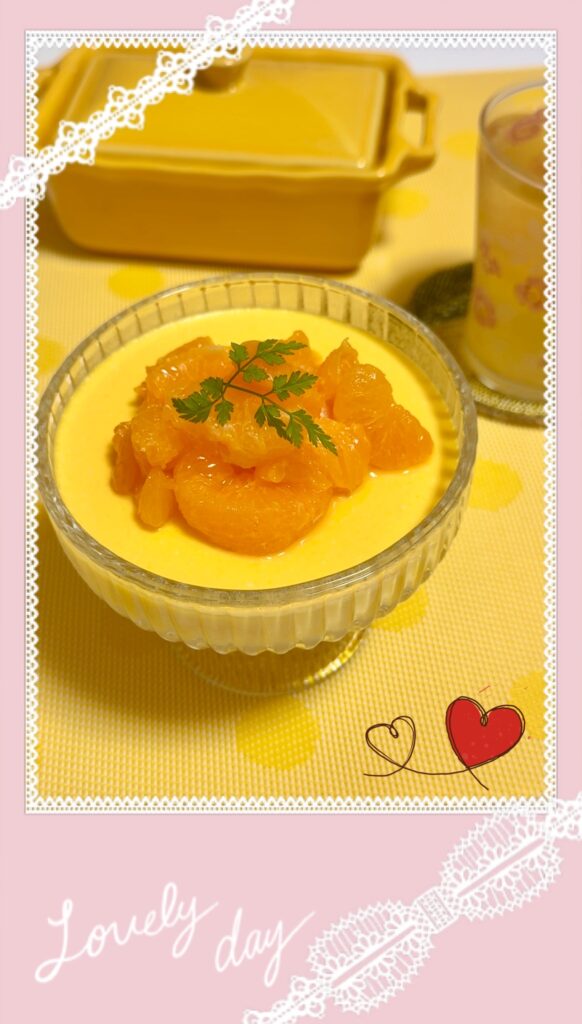 やさしい甘さのみかんムース 完成写真1