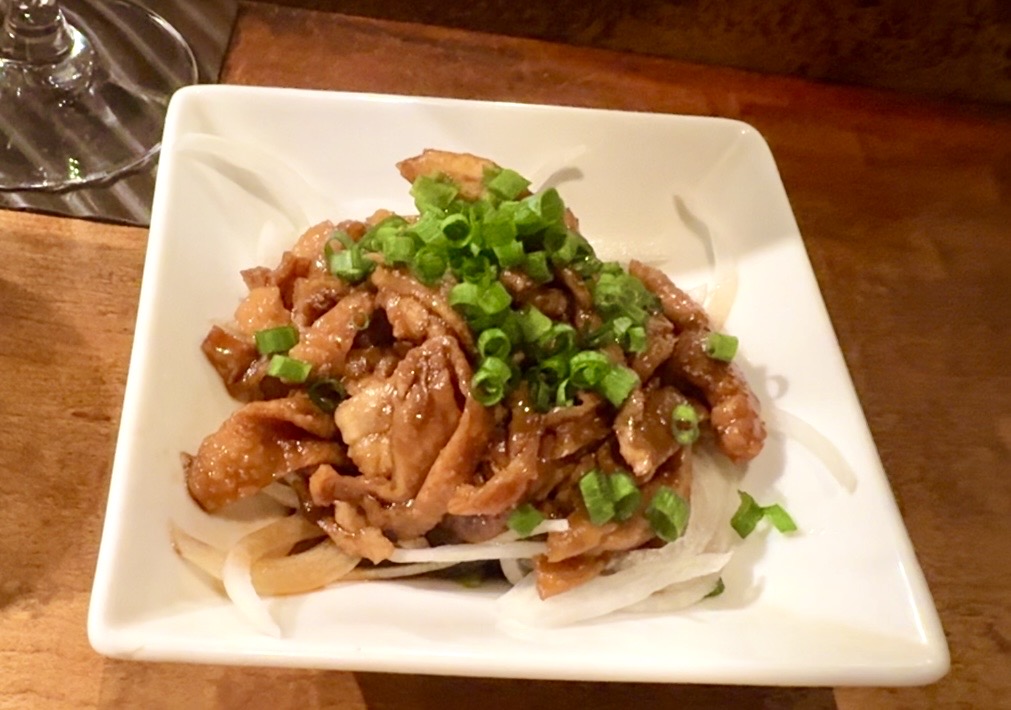 燻製鶏皮ポン酢